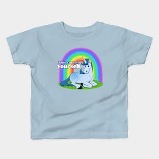 Uni Unicorn - Take Care of Yourself Kids T-Shirt